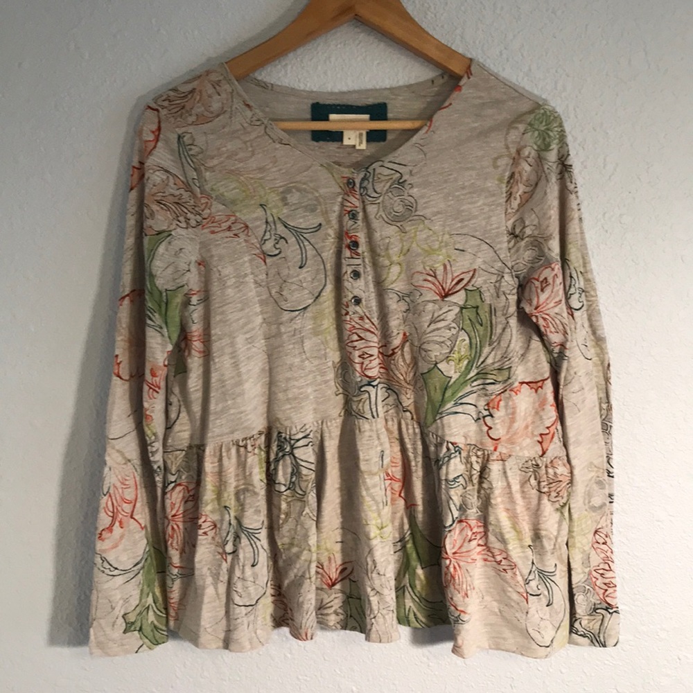 Anthropologie Meadow Rue boho shirt